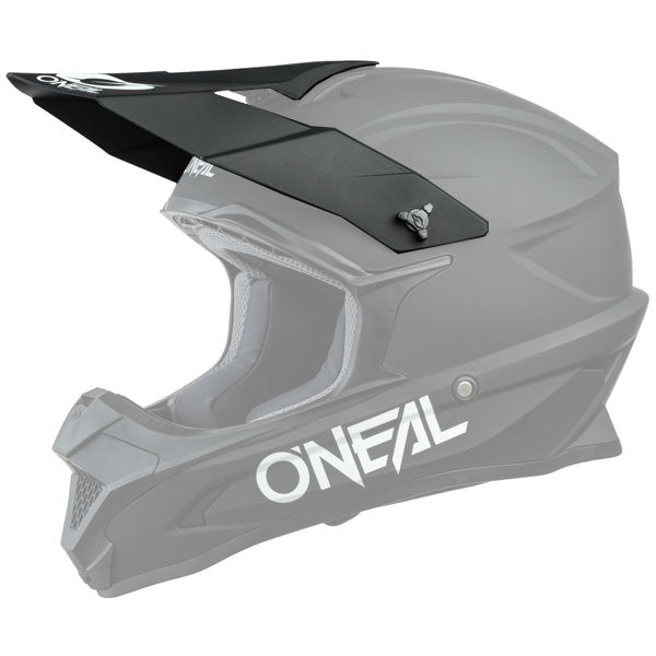Detailed studio photograph of O'Neal, 1 Series Solid Visor, Helmet Visor, SKU 0632-110, color options Black, Black/Pink, Blue, Red