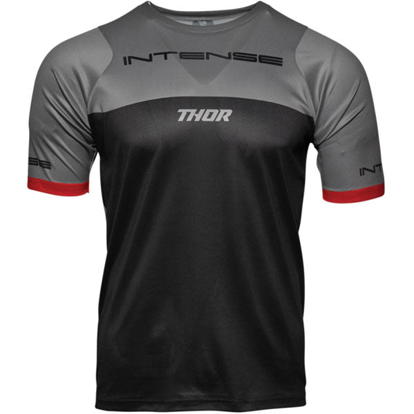 Product image of Thor - Intense Assist Short Sleeve Jersey (MTB) SKU:51200058 | Sizes: XS–2X | Designed for Mountain Bike, BMX and E-Bike riders | Available at BTO Sports