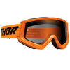 Product image of Thor mx22 combat racer sand goggle flo orange black motocross goggles showing frame design, lens style, and colorway