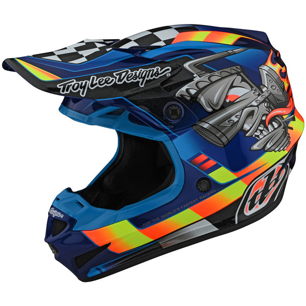 Image of Troy Lee Designs SKU 1122510 SE4 Polyacrylite Carb Helmet (Youth) Size: Y-MD (SKU 1122510)
