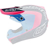 Image of Troy Lee Designs SKU 1751330 SE4 Polyacrylite Visor (Limited Edition) Colors: Navy/Cyan (SKU 1751330)