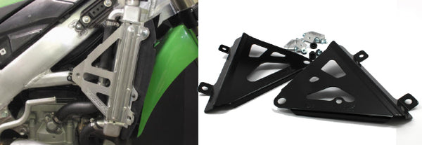 Works Connection - Aluminum Radiator Braces (Kawasaki)