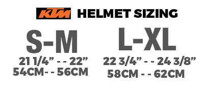 KTM Bicycle Helmet Sizing