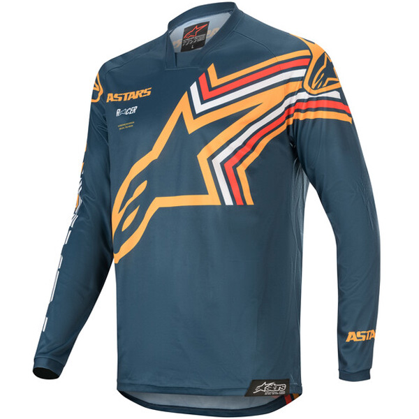 2020 Alpinestars Racer BRAAP Dark Grey Flo Orange Motocross MX Race Jersey Adult 